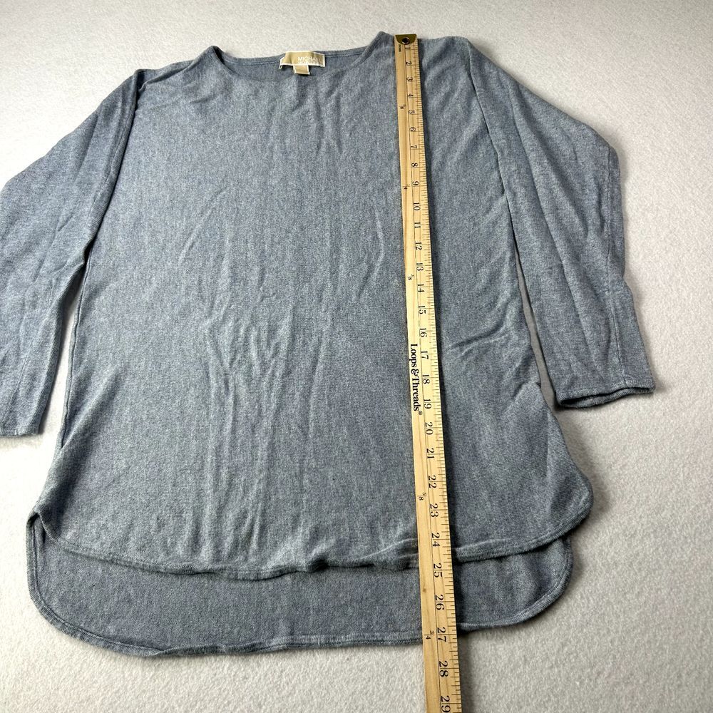 Michael Michael Kors Sweater Womens Small Blue Tunic Soft Pullover - Picture 5 of 10
